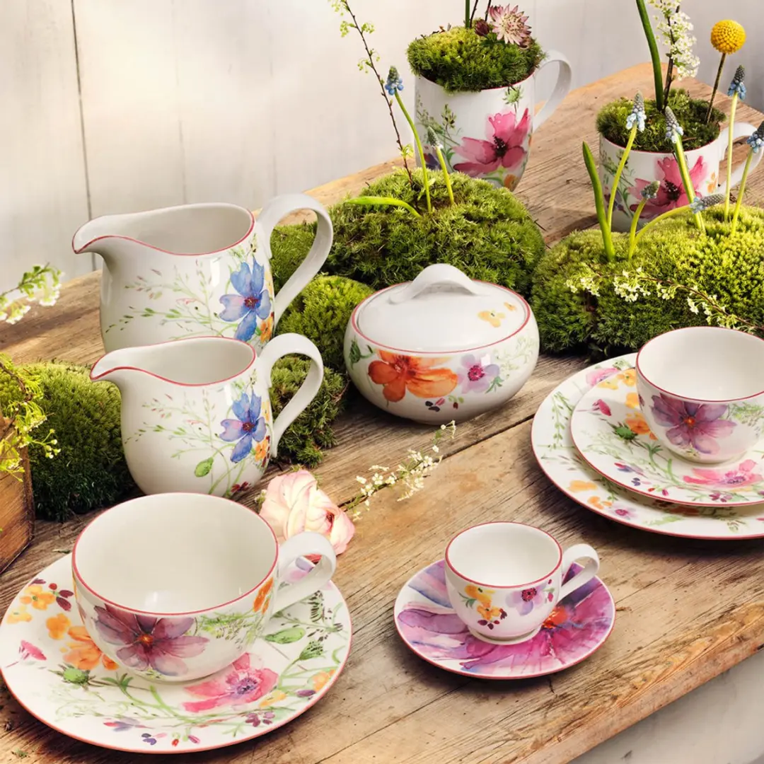 Villeroy & Boch Mariefleur Basic Melk- en Suikerset - 2 Stuks