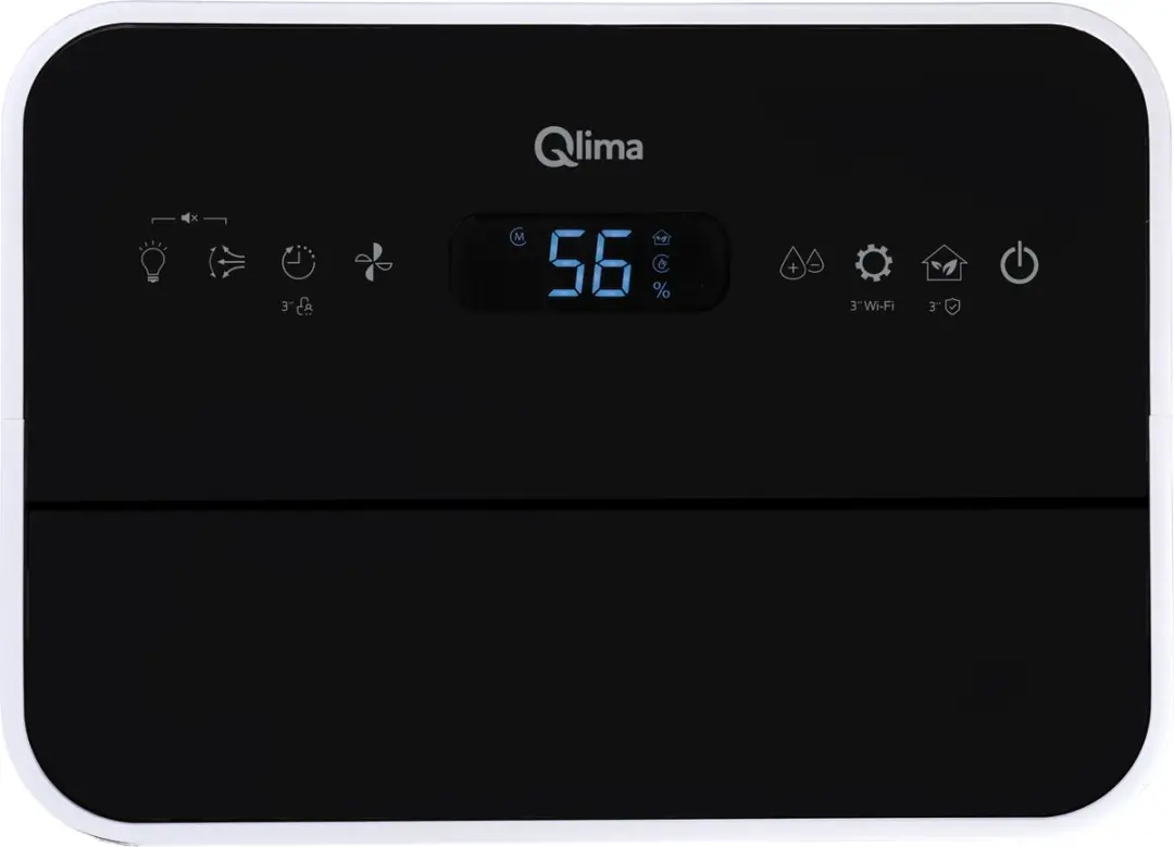 Qlima D 820 A Smart Luchtontvochtiger - 20L/dag - HEPA Filter - Wit