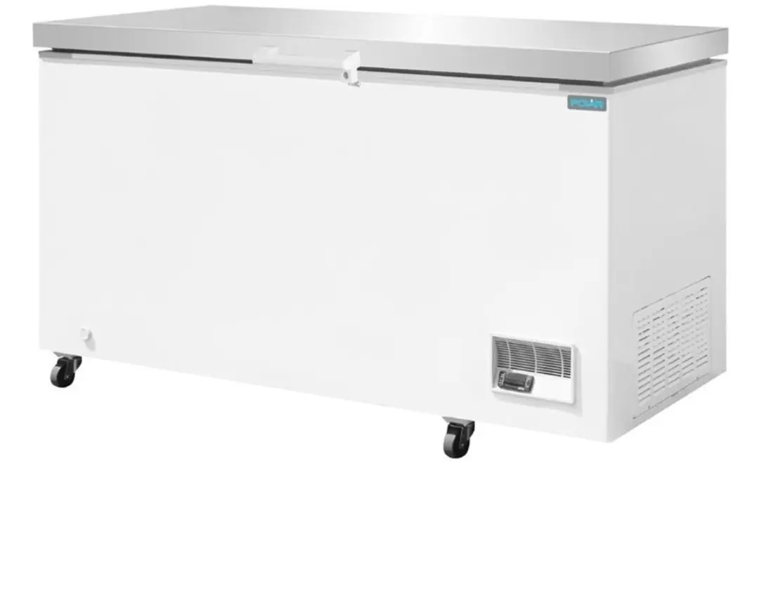 Polar GP897 Vrieskist 378L - Wit met RVS deksel