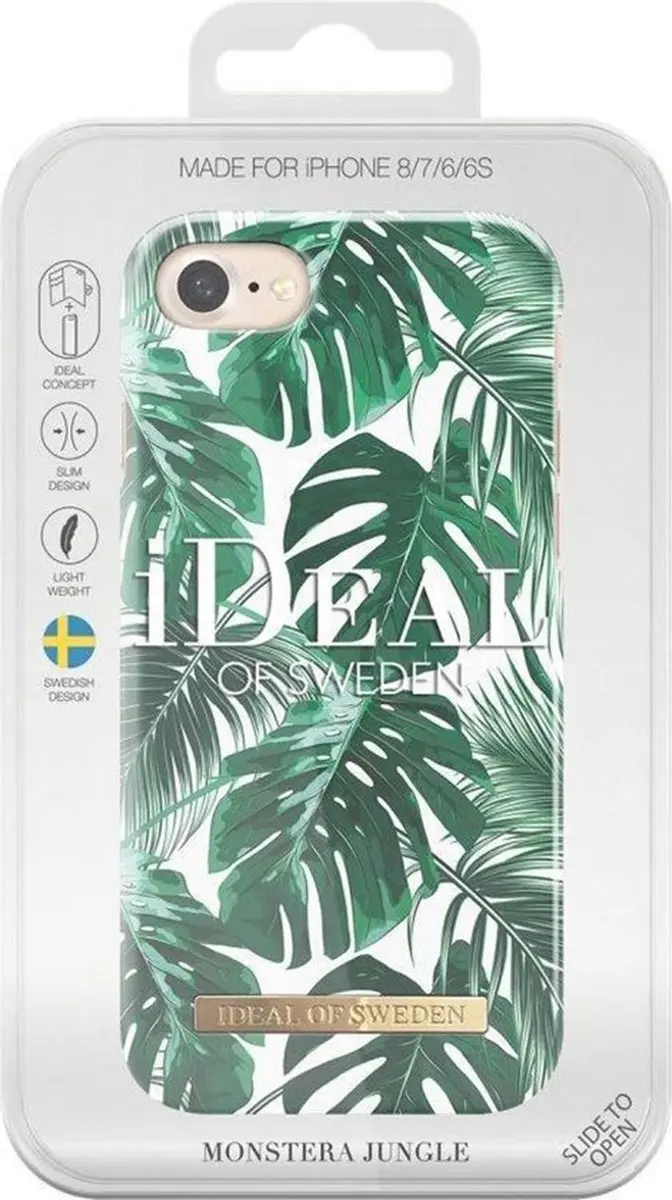 iDeal of Sweden Fashion Case Monstera Jungle iPhone SE/8/7/6s - Groen