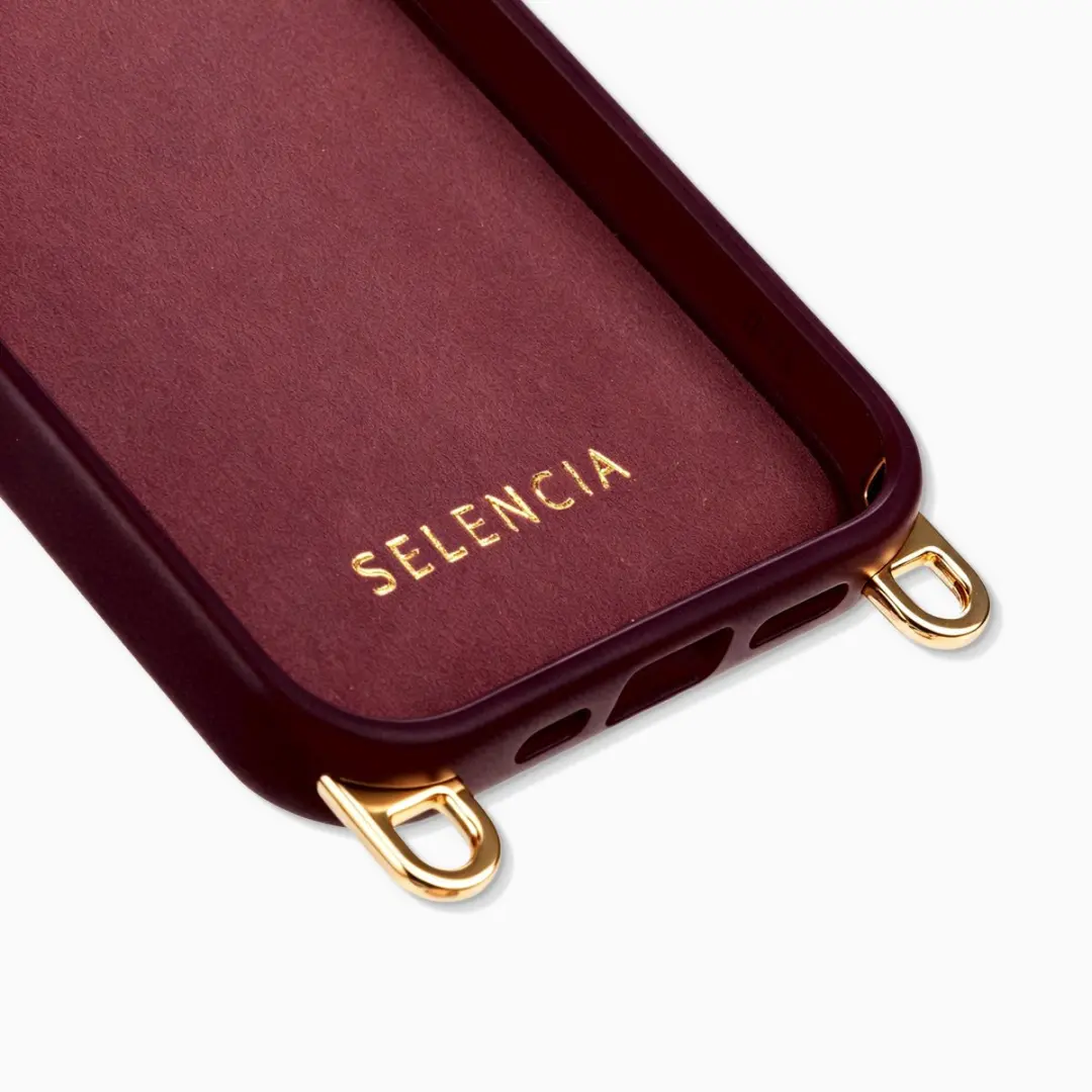 Selencia Hoesje iPhone 15 Rivièra MagSafe - Bold Burgundy - afbeelding 6 van 6
