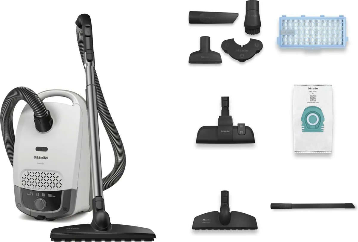 Miele Guard S1 Parquet Flex Cilinderstofzuiger 890W - 3,5L - Wit - afbeelding 6 van 6