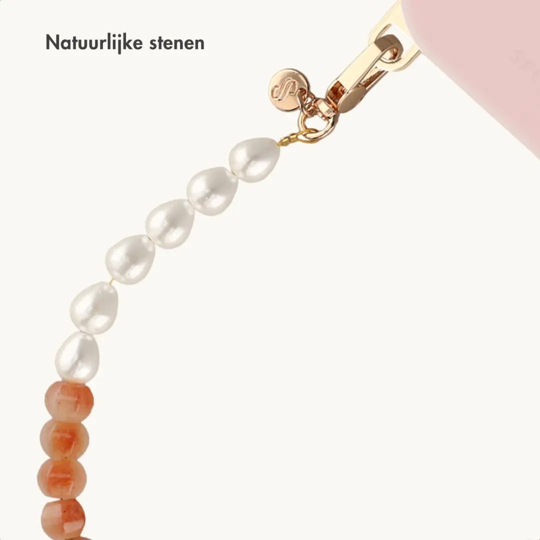 Selencia Universeel Pearl Blush Telefoonkoord SH00098711 - Peach