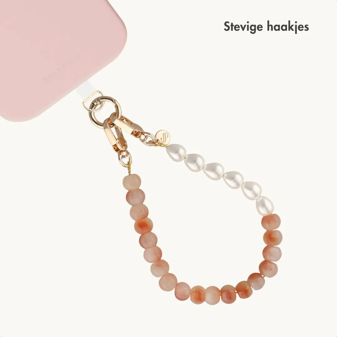 Selencia Universeel Pearl Blush Telefoonkoord SH00098711 - Peach
