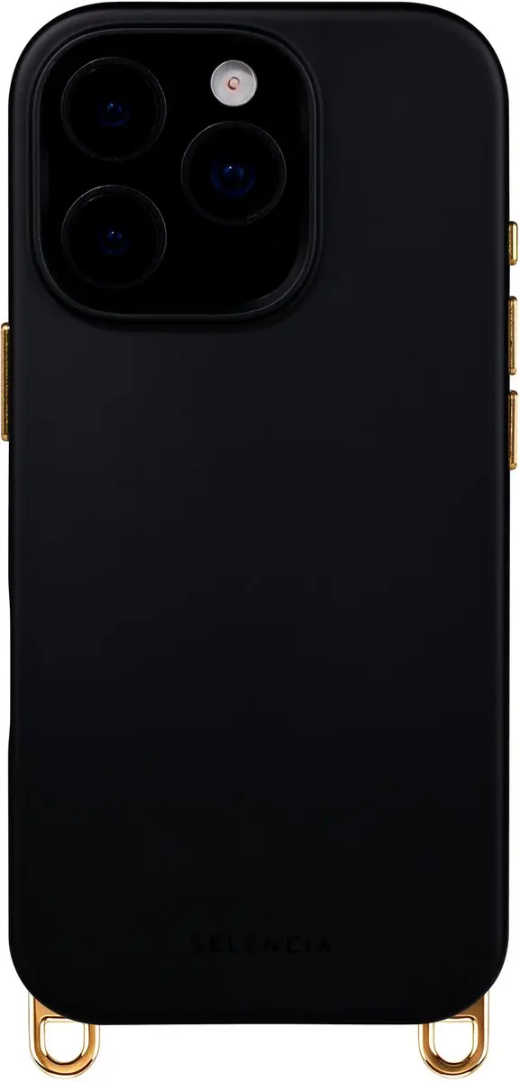 Selencia Hoesje iPhone 16 Pro Rivièra Velvet Black