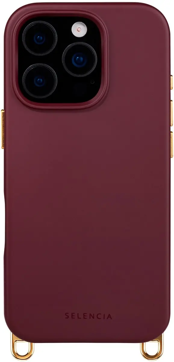 Selencia Hoesje iPhone 16 Pro Rivièra Bold Burgundy