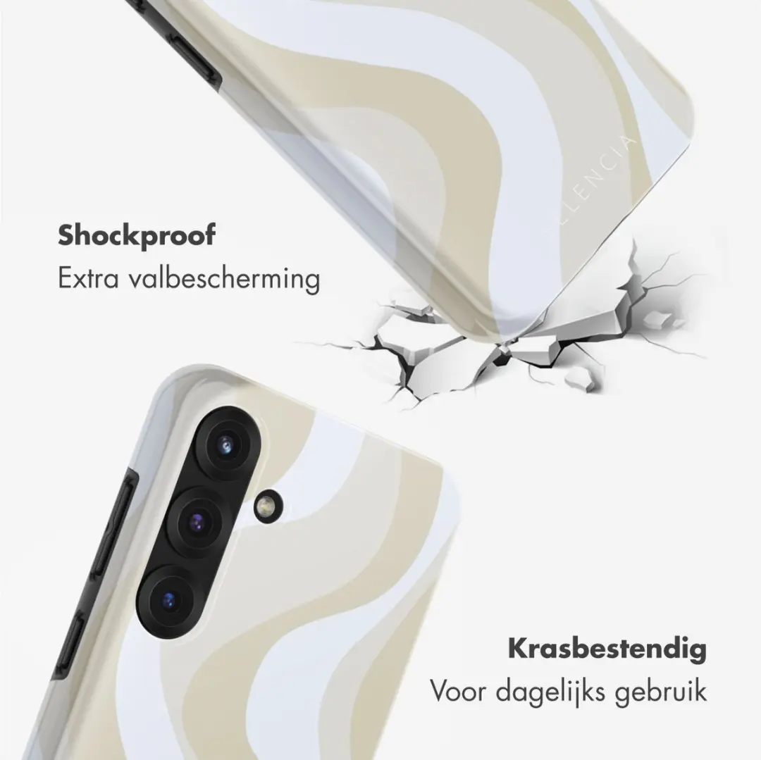 Selencia Hoesje Samsung Galaxy S25 FE Desert Waves Beige
