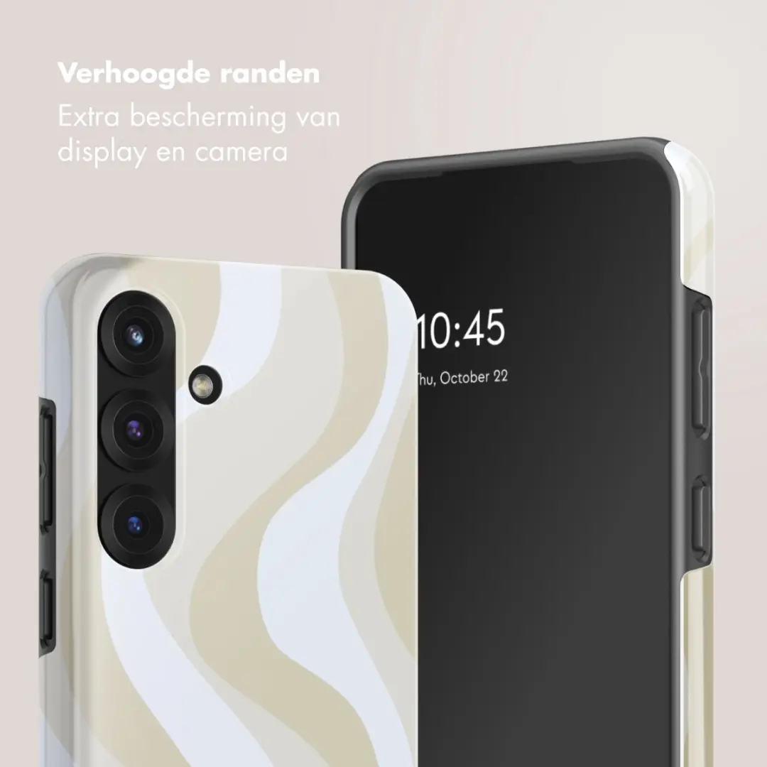 Selencia Hoesje Samsung Galaxy S25 FE Desert Waves Beige
