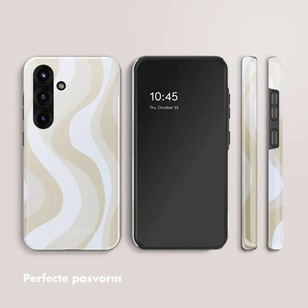 Selencia Hoesje Samsung Galaxy S25 FE Desert Waves Beige