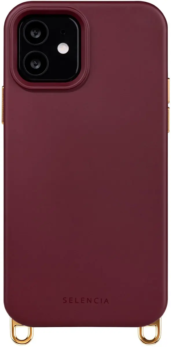 Selencia Hoesje iPhone 12 Pro/12 Rivièra Bold Burgundy
