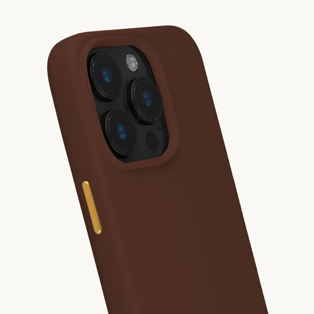 Selencia Hoesje iPhone 15 Pro Rivièra MagSafe - Choco Brown