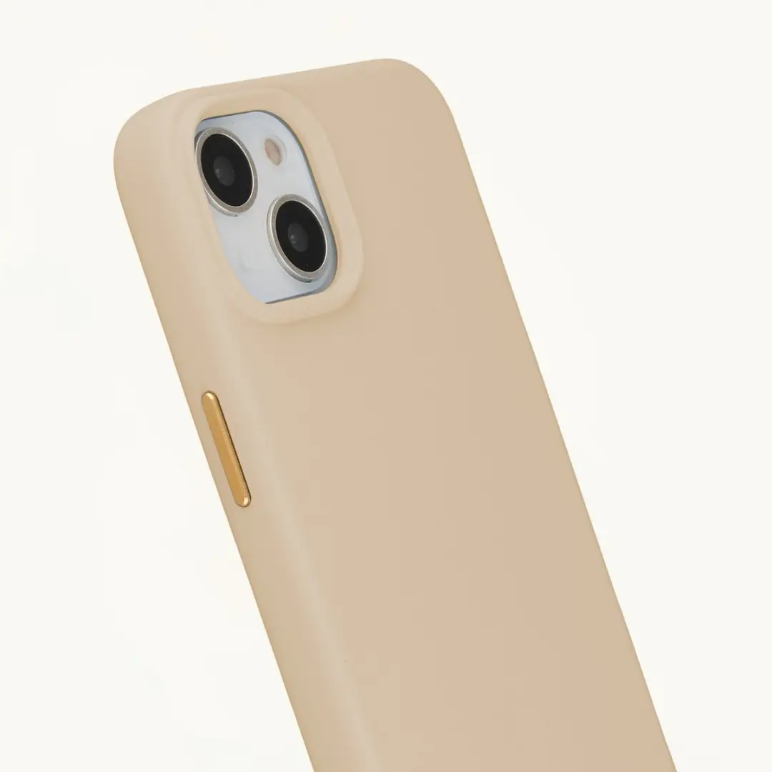 Selencia Hoesje iPhone 15 Rivièra MagSafe - Milky Latte