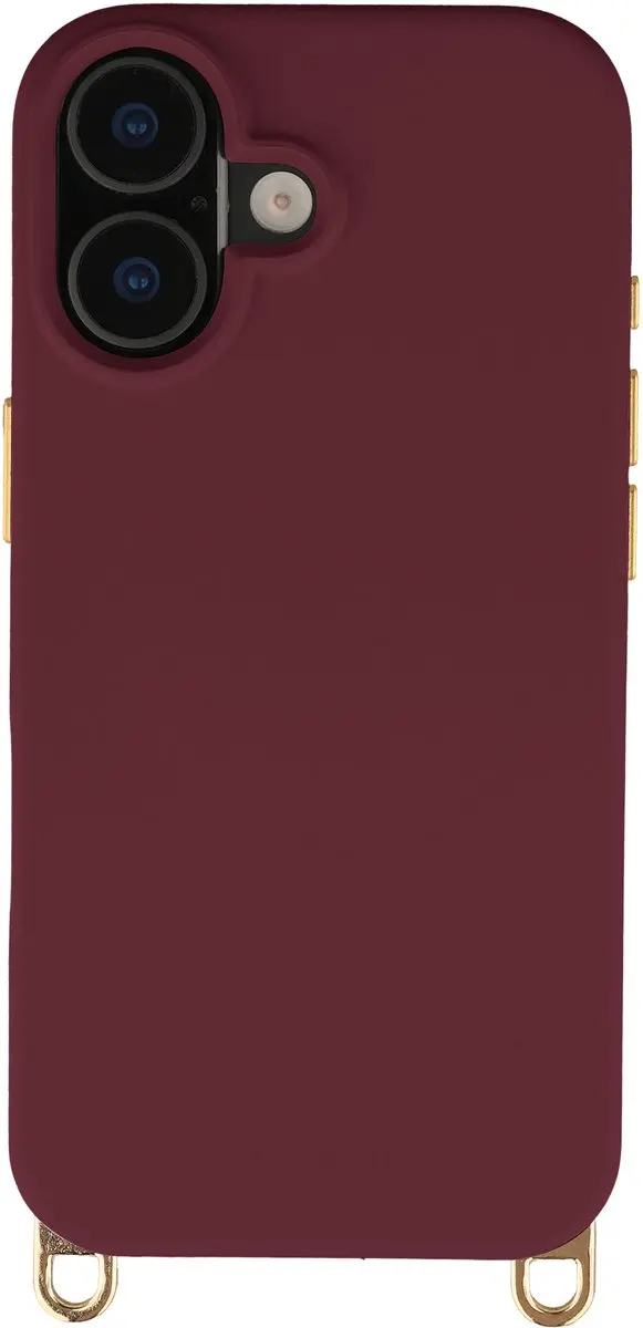 Selencia Hoesje iPhone 16 Rivièra Bold Burgundy