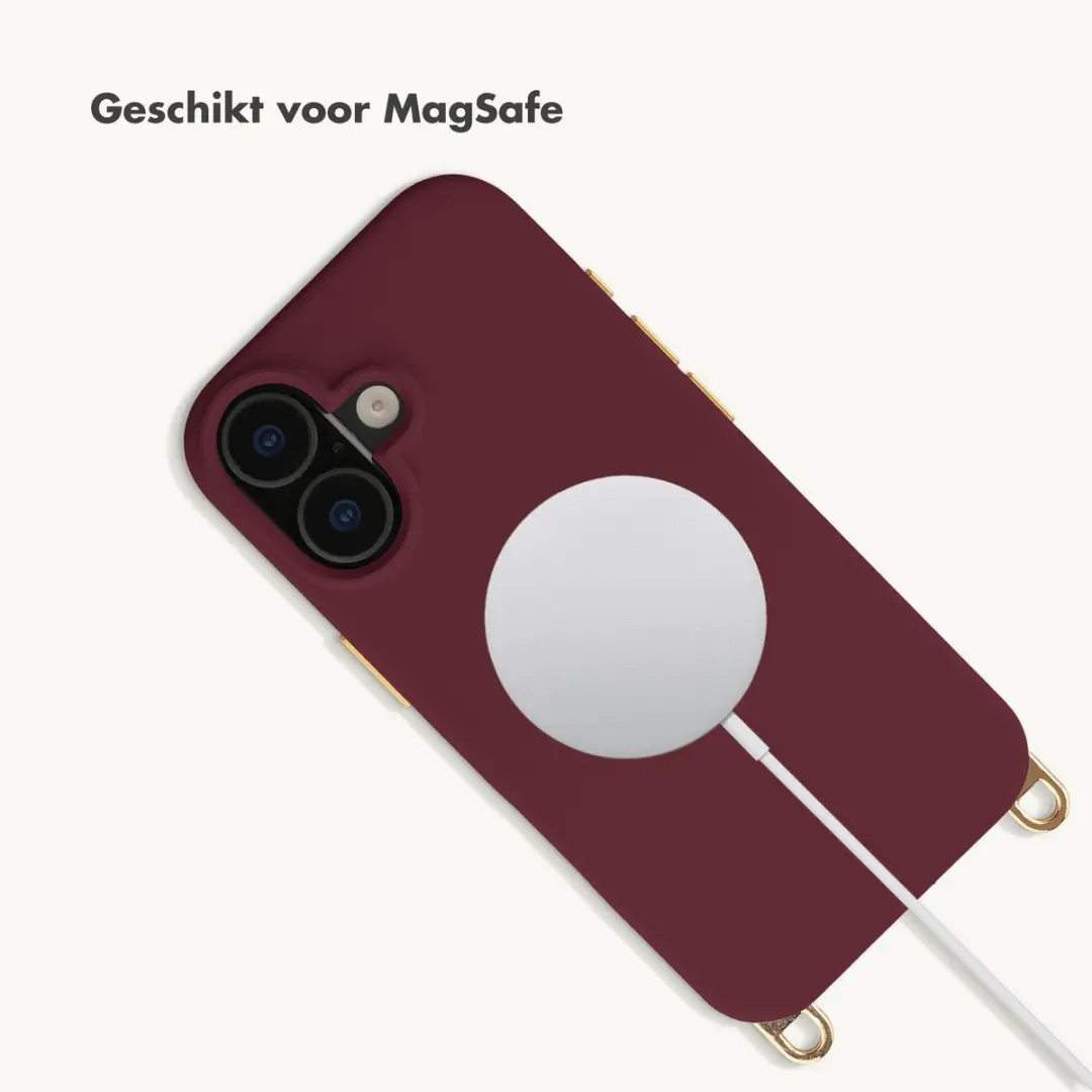Selencia Hoesje iPhone 16 Rivièra Bold Burgundy - MagSafe - afbeelding 6 van 6
