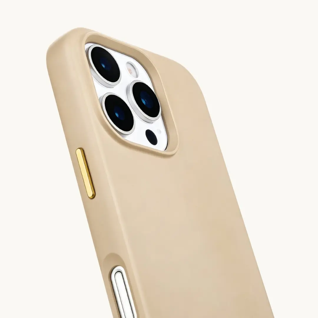 Selencia Hoesje iPhone 16 Pro Max Rivièra MagSafe - Milky Latte