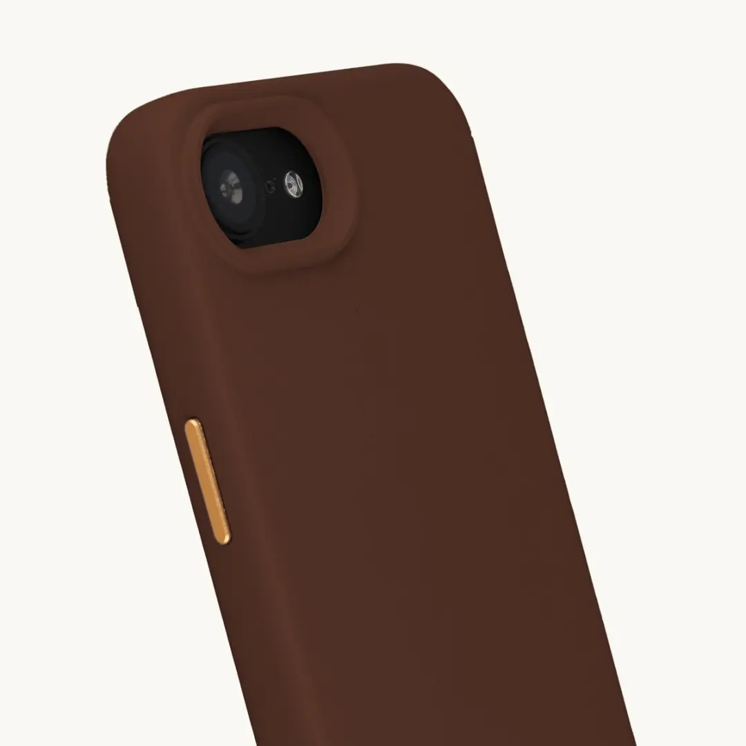 Selencia Hoesje iPhone 17/16 - Choco Brown - MagSafe