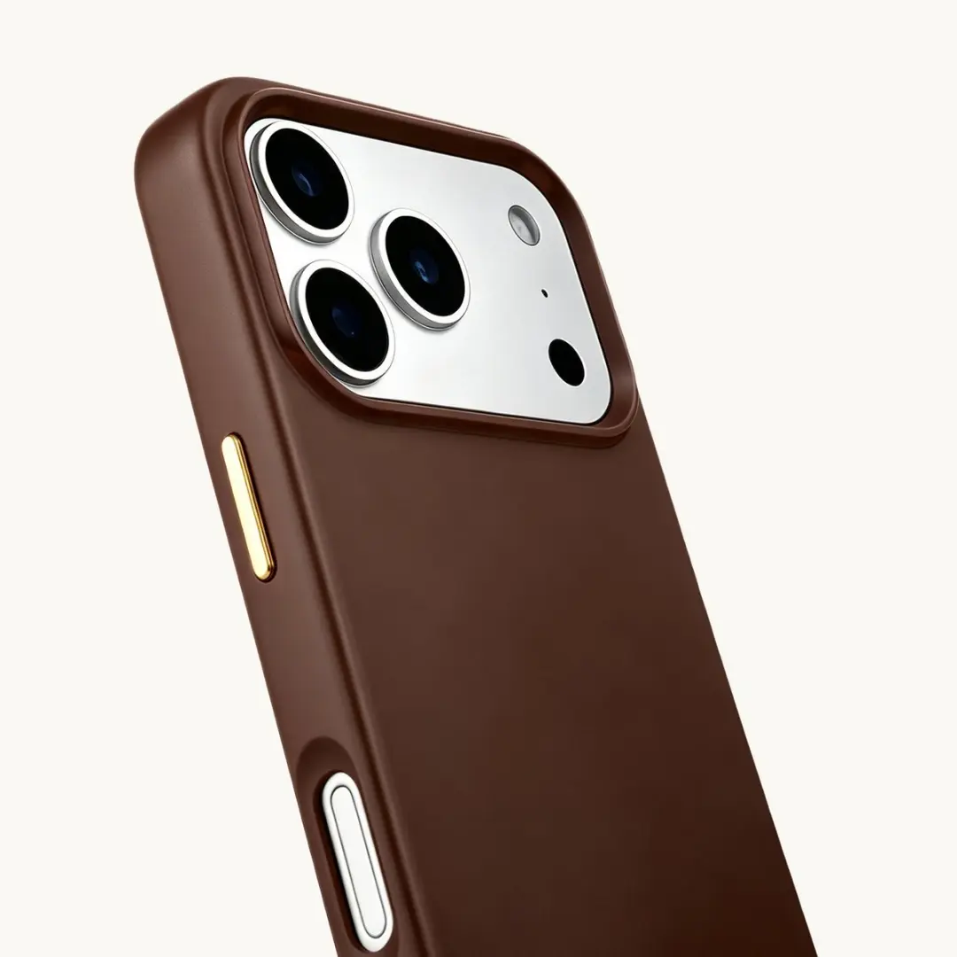 Selencia Hoesje iPhone 17 Pro MagSafe - Choco Brown