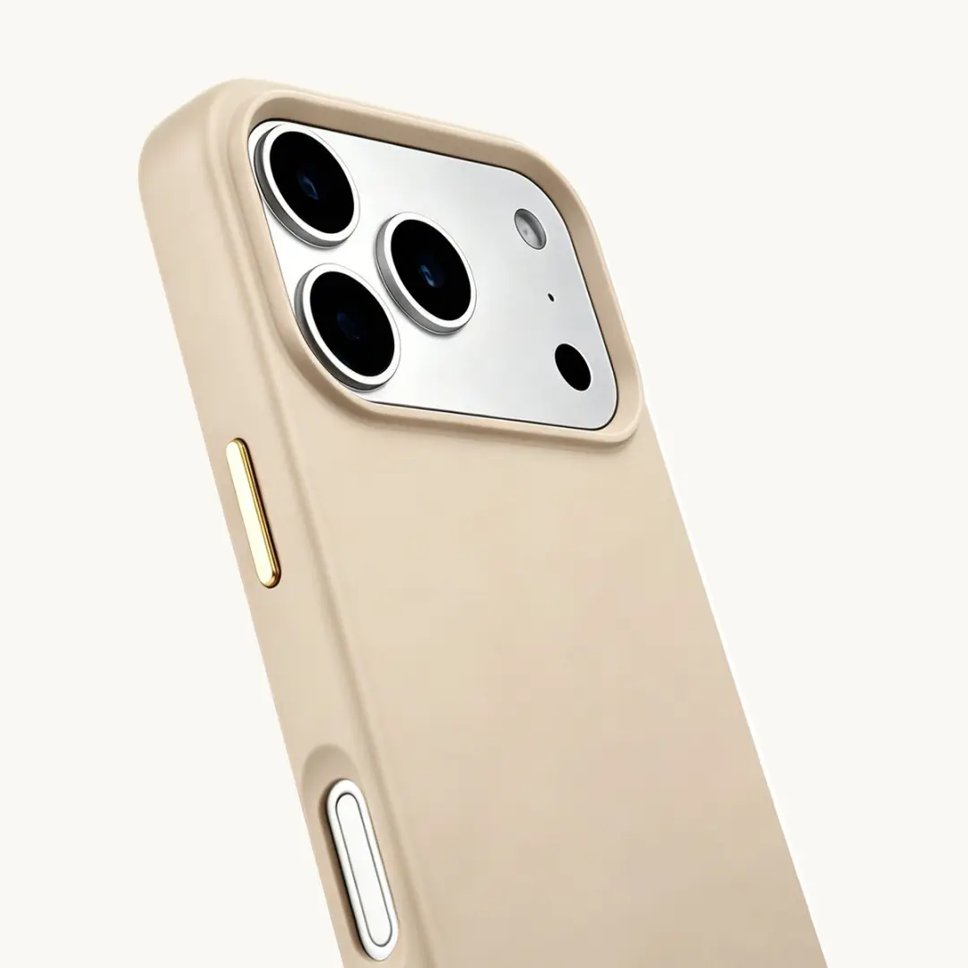 Selencia Hoesje iPhone 17 Pro Rivièra - Milky Latte
