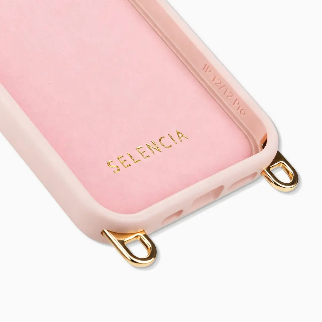 Selencia Hoesje iPhone 12 Pro/12 MagSafe - Sorbet Roze - afbeelding 6 van 6