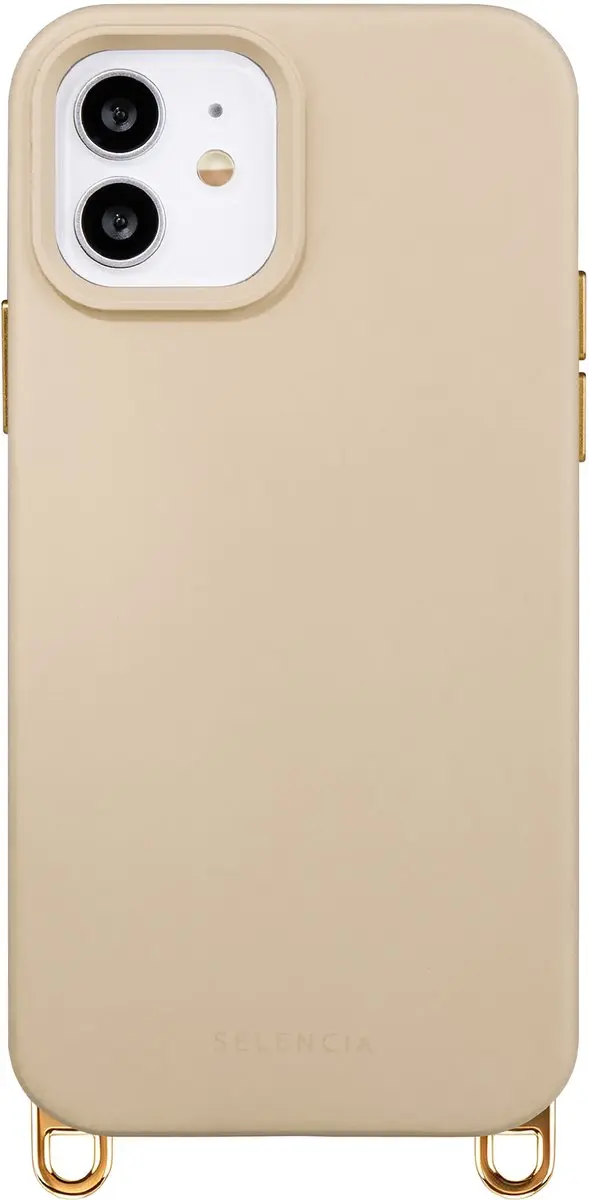 Selencia Hoesje iPhone 12 Pro/12 Rivièra Milky Latte
