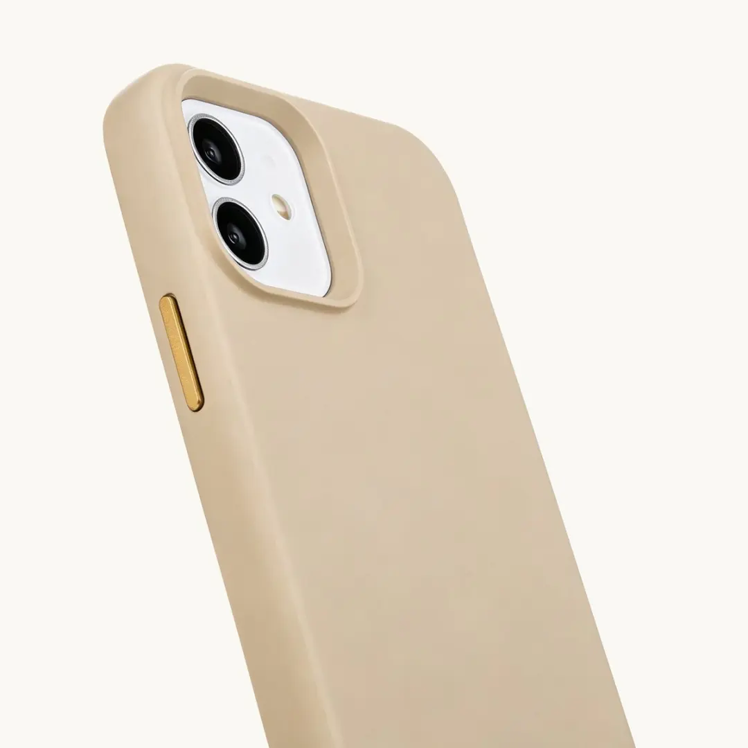 Selencia Hoesje iPhone 12 Pro/12 Rivièra Milky Latte - MagSafe