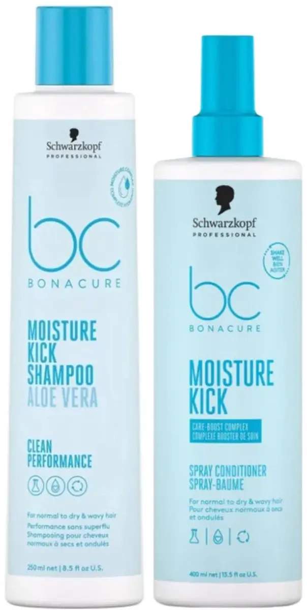 Schwarzkopf BC Moisture Kick Care Spray Set 450ml