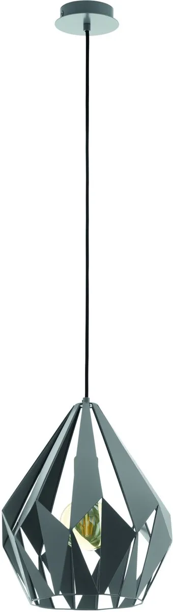 Eglo Carlton 1 Hanglamp E27 - 31cm Grijs