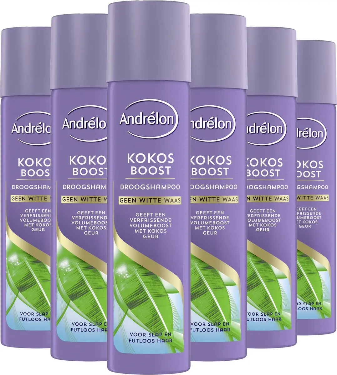 Andrélon Droogshampoo Kokos Boost 245ml - 6 Stuks