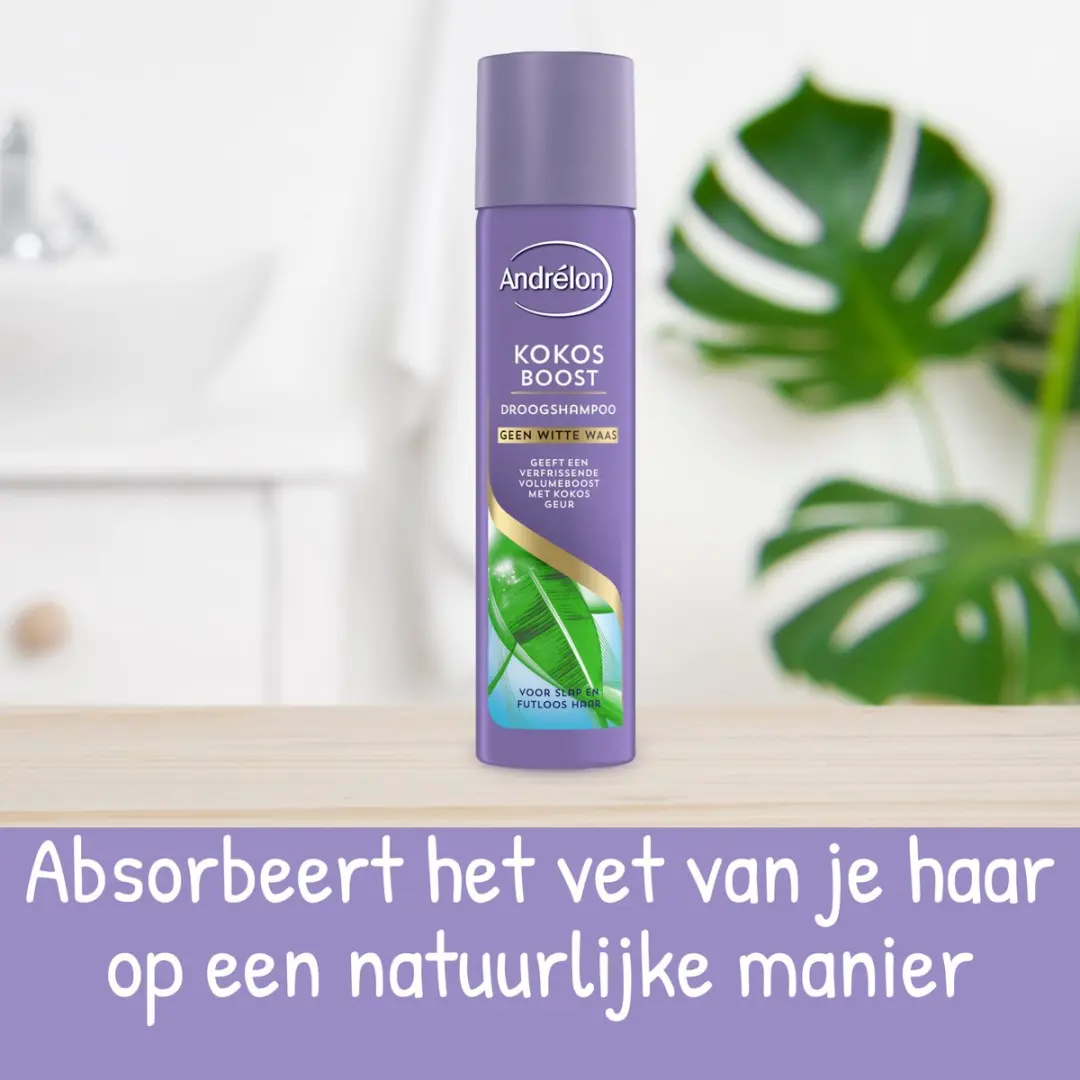 Andrélon Droogshampoo Kokos Boost 245ml - 6 Stuks