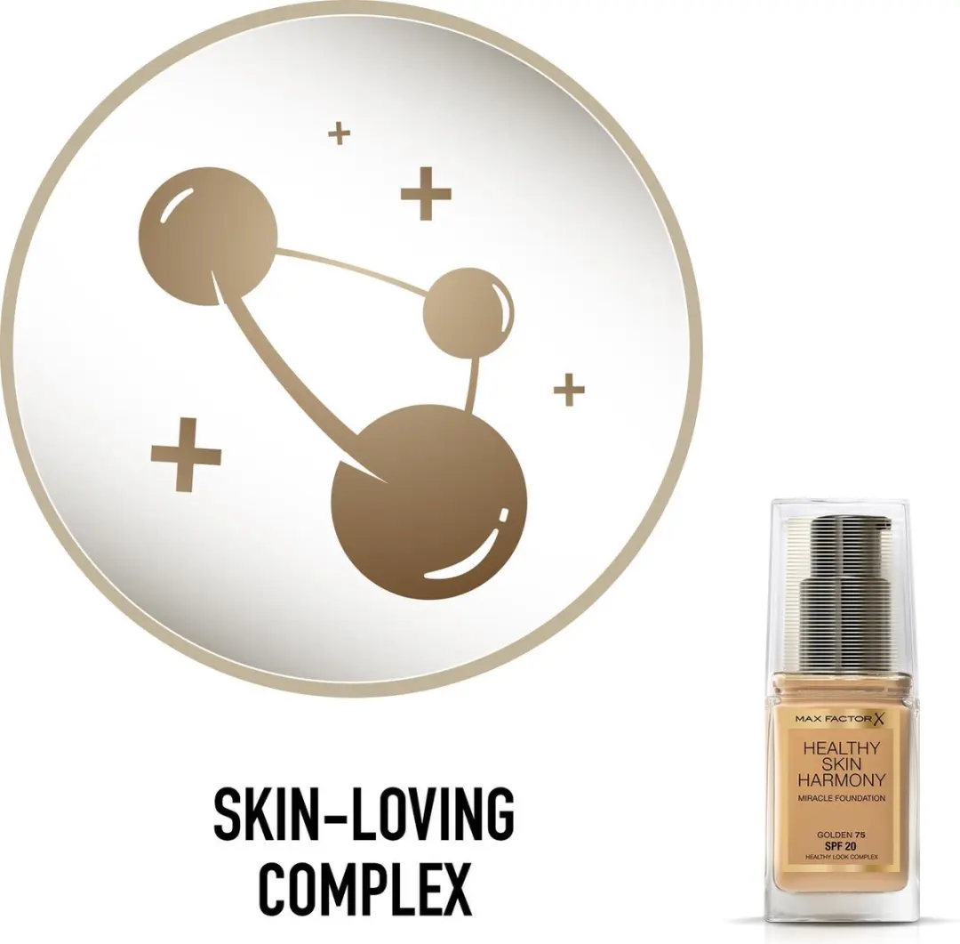 Max Factor Healthy Skin Harmony Foundation 075 Golden - 30ml