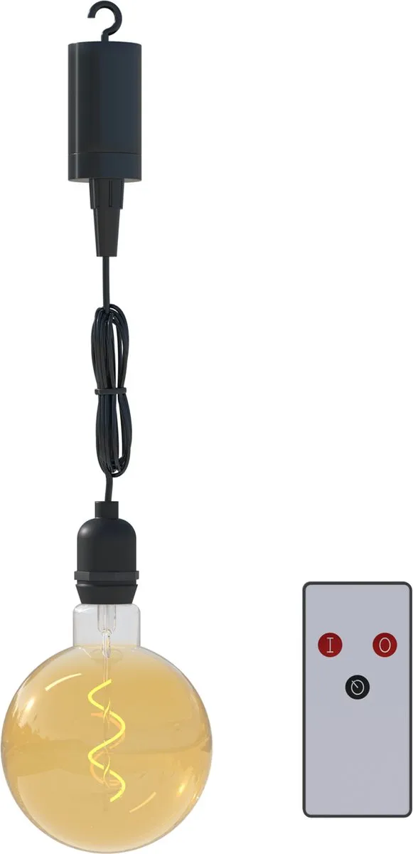 Calex Hanglamp Buiten 3x Filament - Zwart - 2200K