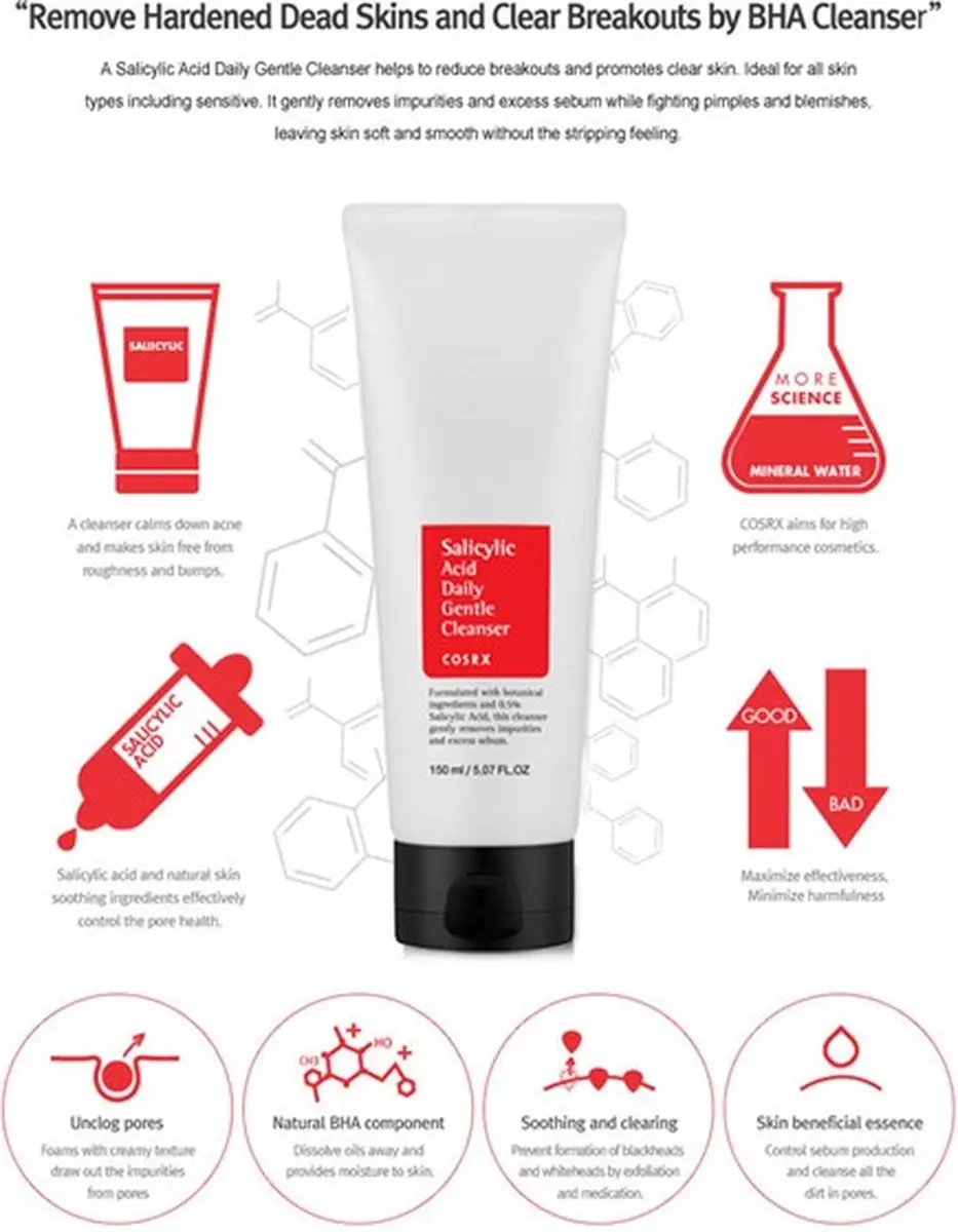 CosRx Salicylic Acid Daily Cleanser 50ml