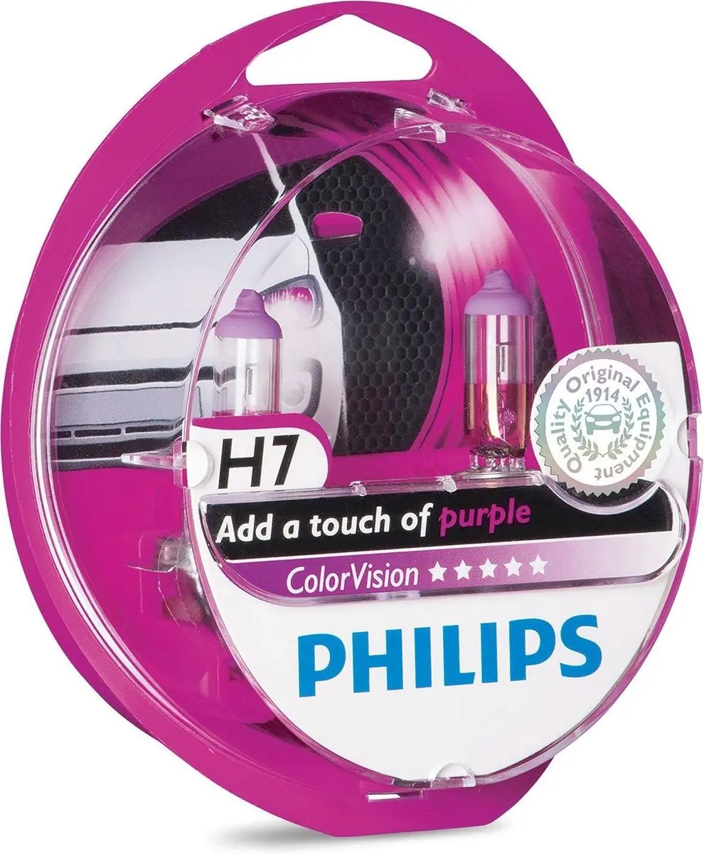 Philips ColorVision H7 Paars 12V - 2 Stuks