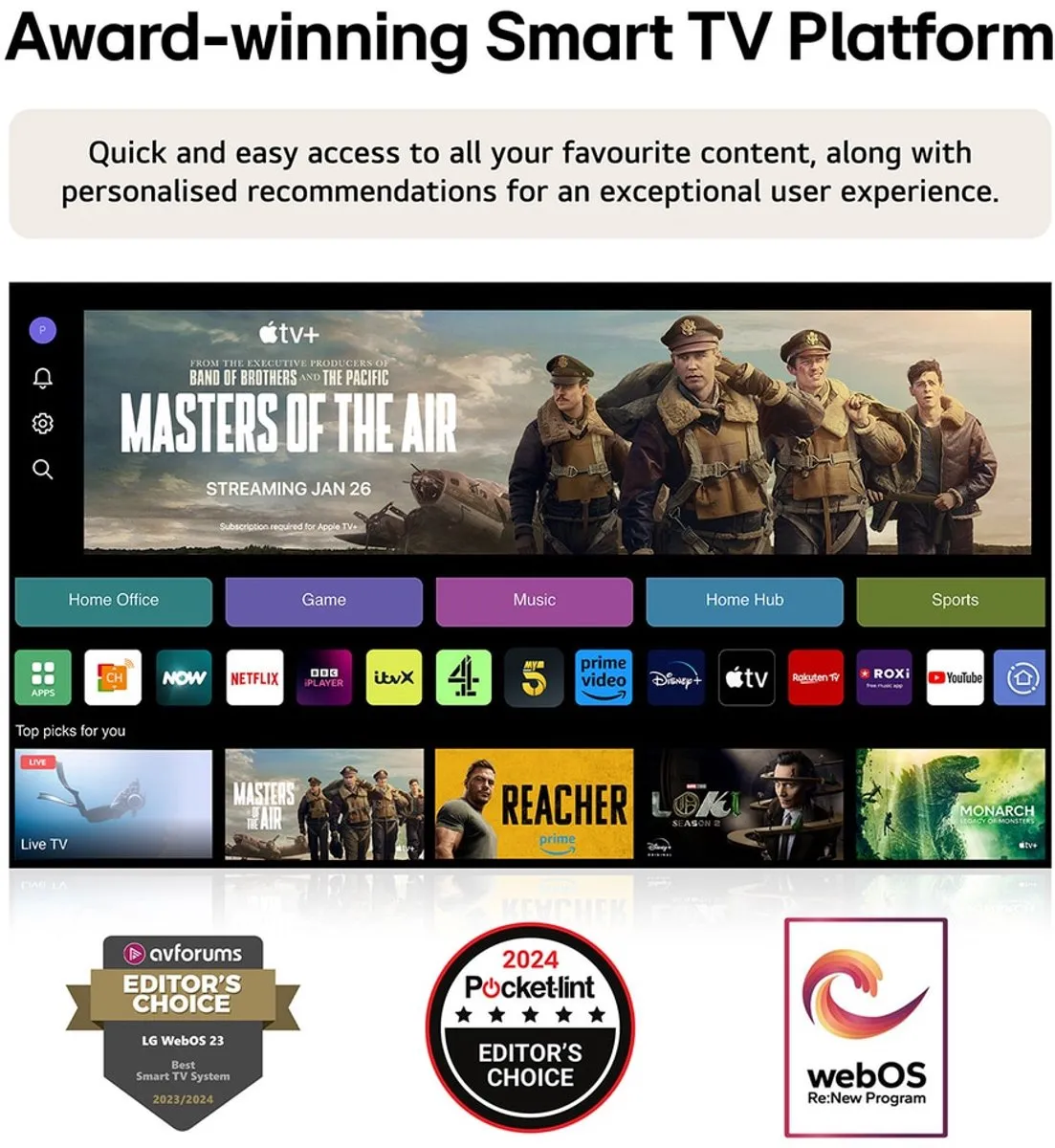 LG 43UR75006LK 4K Smart TV 109cm - Zwart