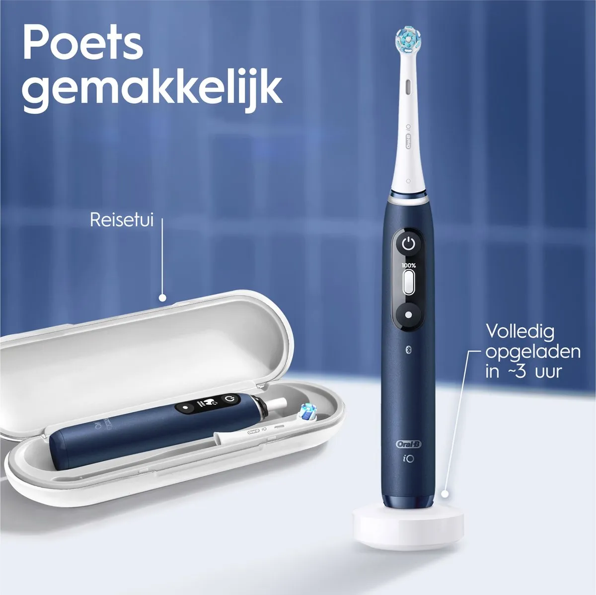 Oral-B iO 7N Elektrische Tandenborstel - Blauw