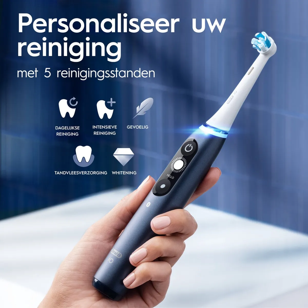Oral-B iO 7N Elektrische Tandenborstel - Blauw - afbeelding 6 van 6