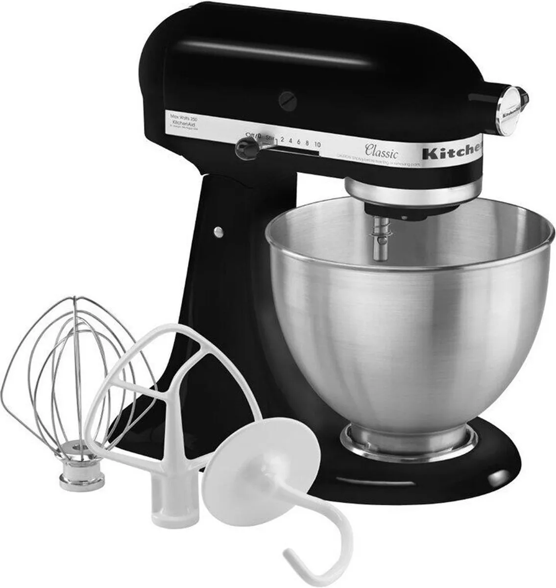 KitchenAid K45SSEOB Classic - Keukenmachine - zwart