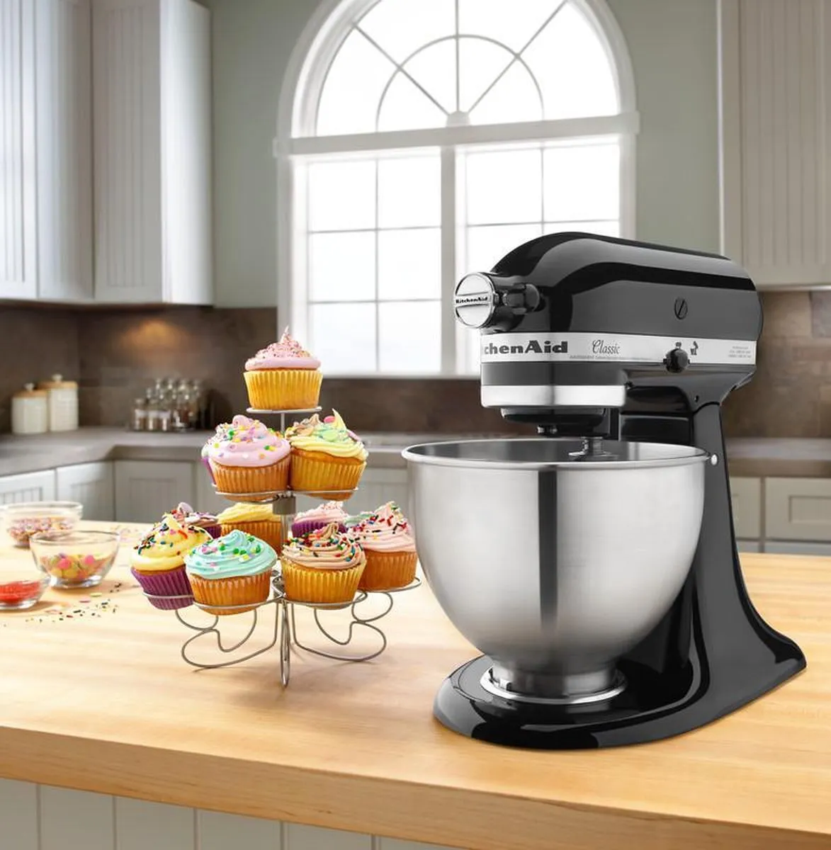 KitchenAid K45SSEOB Classic Keukenmachine - 275W - Zwart - afbeelding 6 van 6