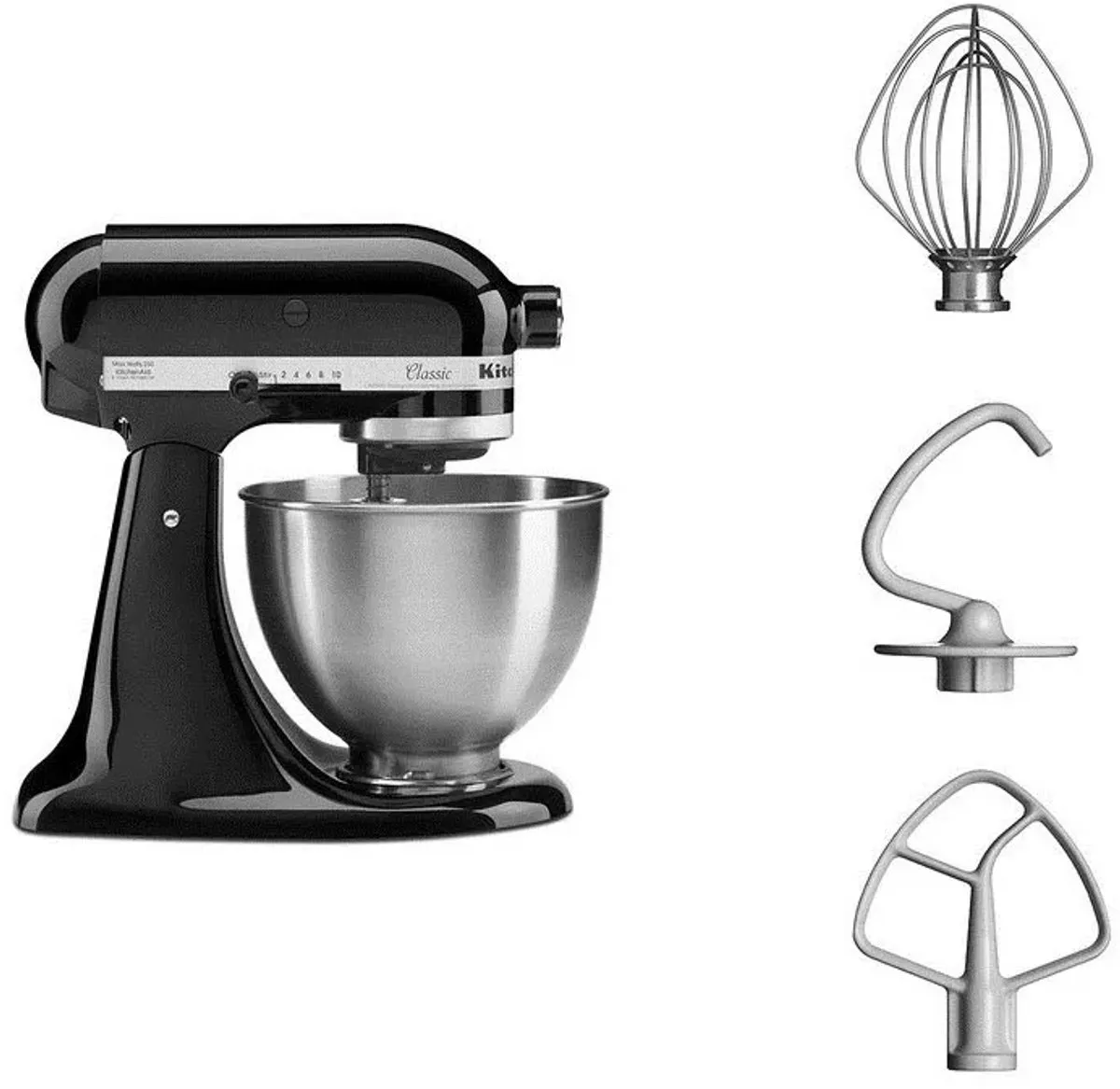 KitchenAid K45SSEOB Classic - Keukenmachine - zwart