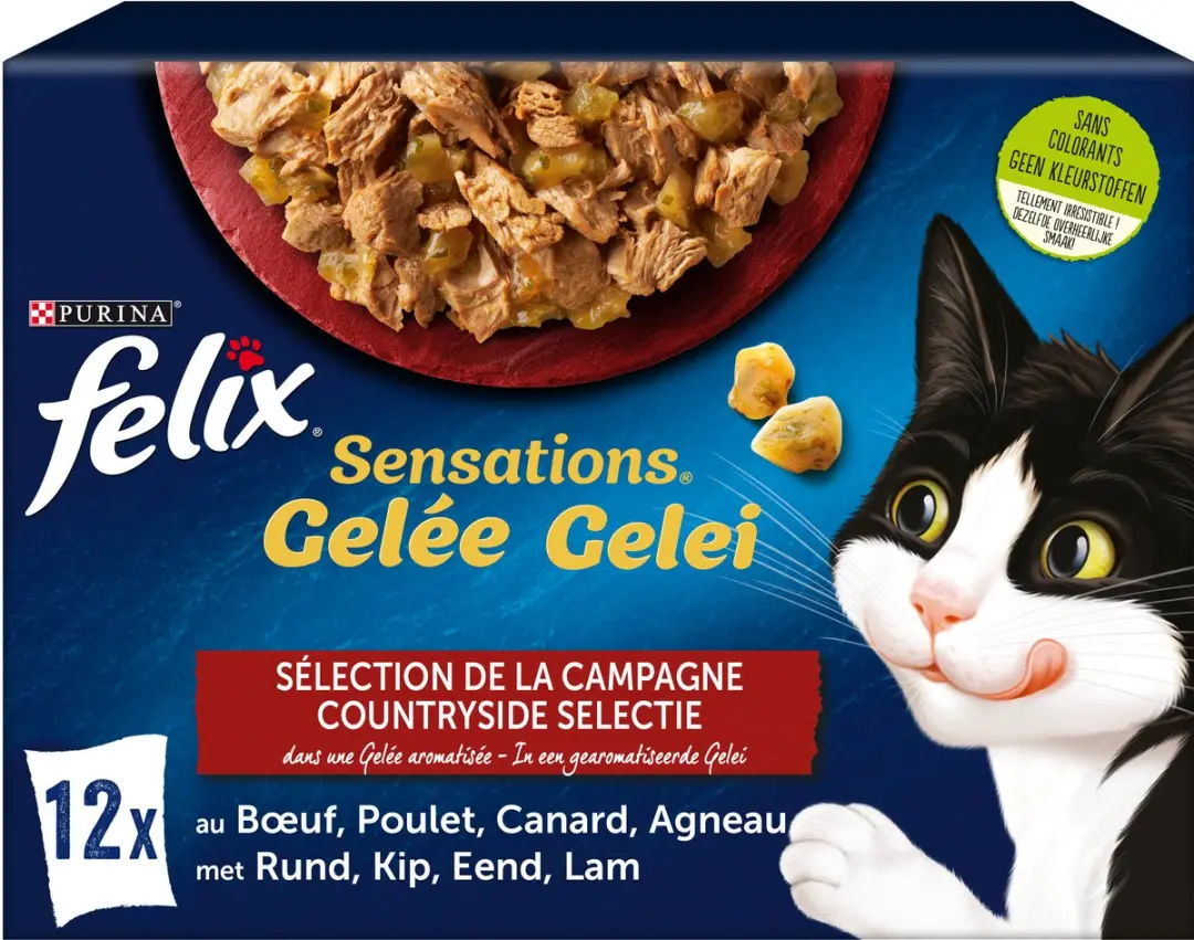 Felix Kat Sensations Countryside Selectie In Gelei Adult