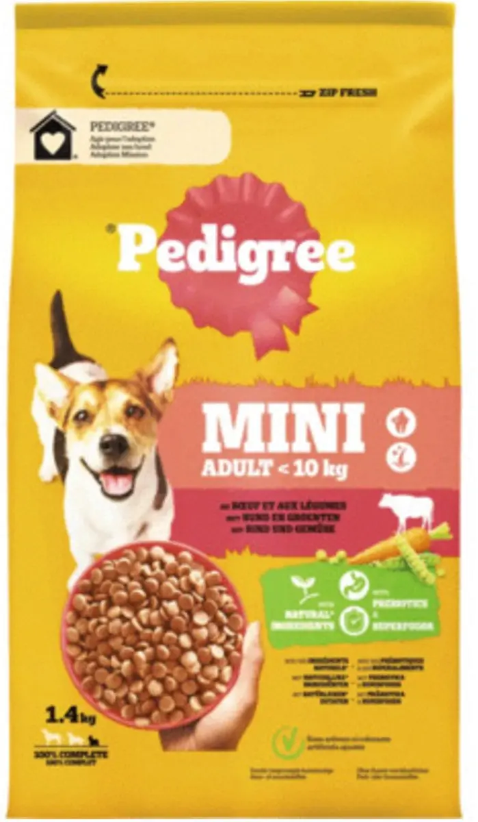 Pedigree Mini Adult Rund Hondenvoer 1.4kg