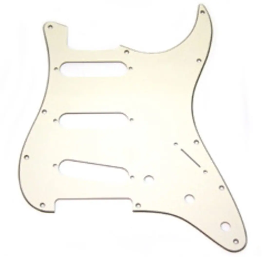 Fender Modern Style Strat Pickguard Parchment 3-laags