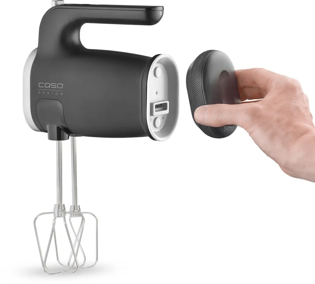 Caso Click & Mix 3630 Draadloze Handmixer 300W - 8 Snelheden - Zilver