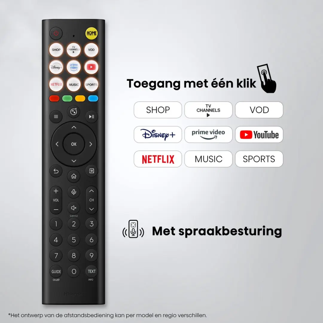Hisense 65A6S 65 inch SmartTV 4K - Zwart