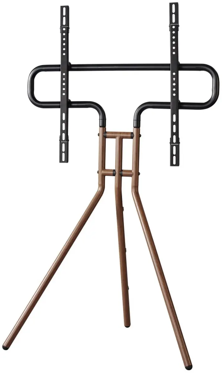 Hama TV Standaard 75" - VESA 600x400 - 40kg - Hoogte verstelbaar - Walnoot