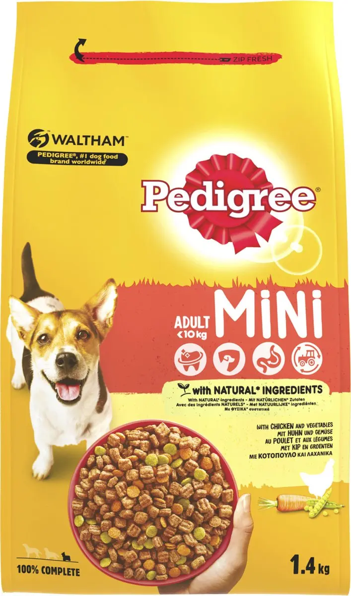 Pedigree Adult Mini Menu Kip Hondenvoer 1.4kg