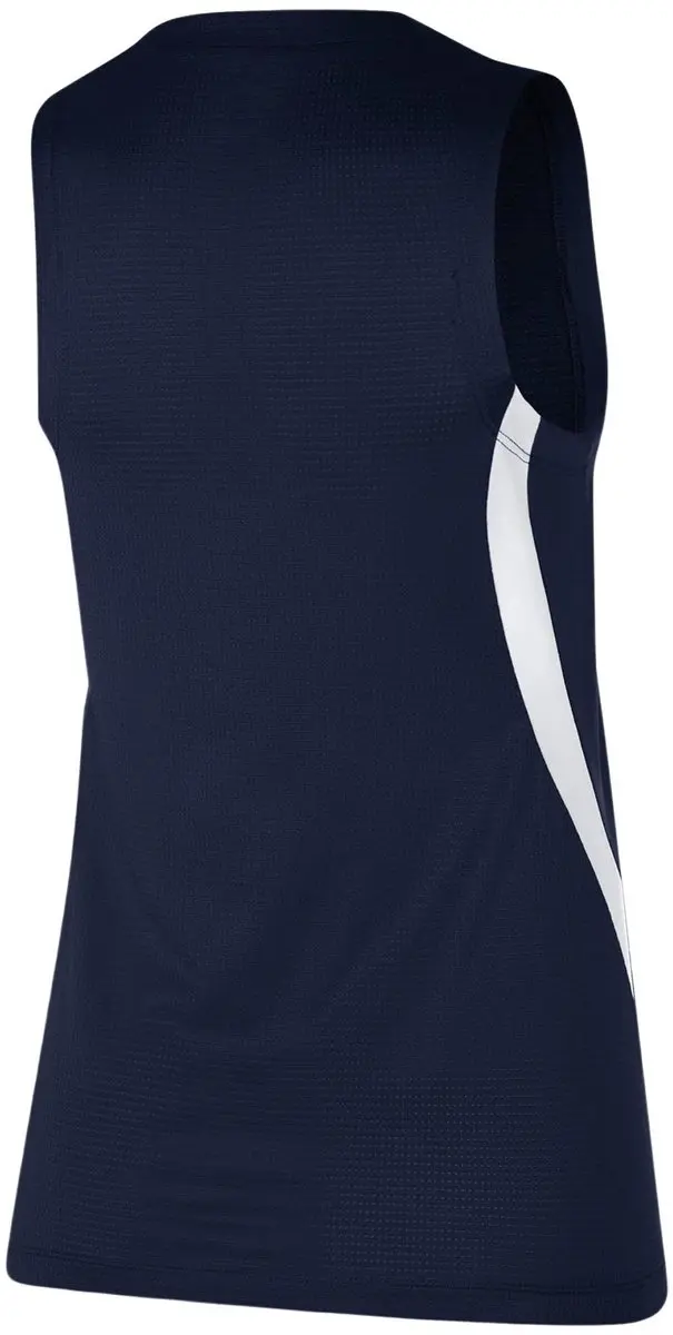 Nike Team Spike Top Dames S - Donkerblauw/Wit