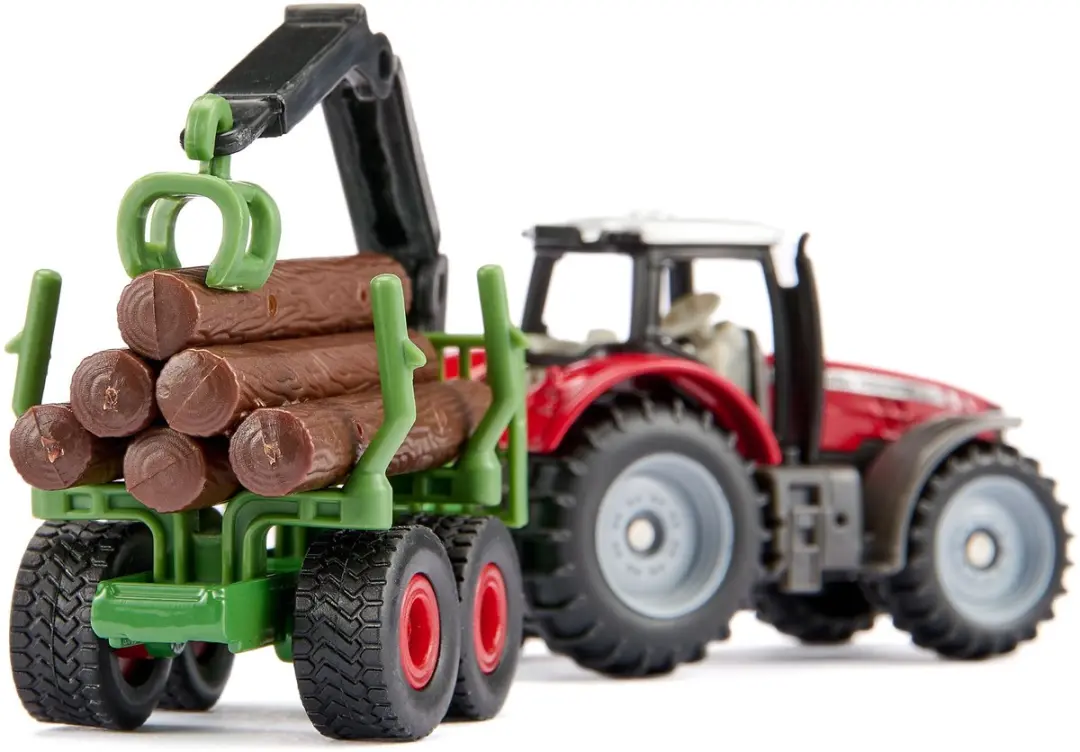 SIKU 1134 Massey Ferguson met Bosaanhanger - Metaal/Kunststof