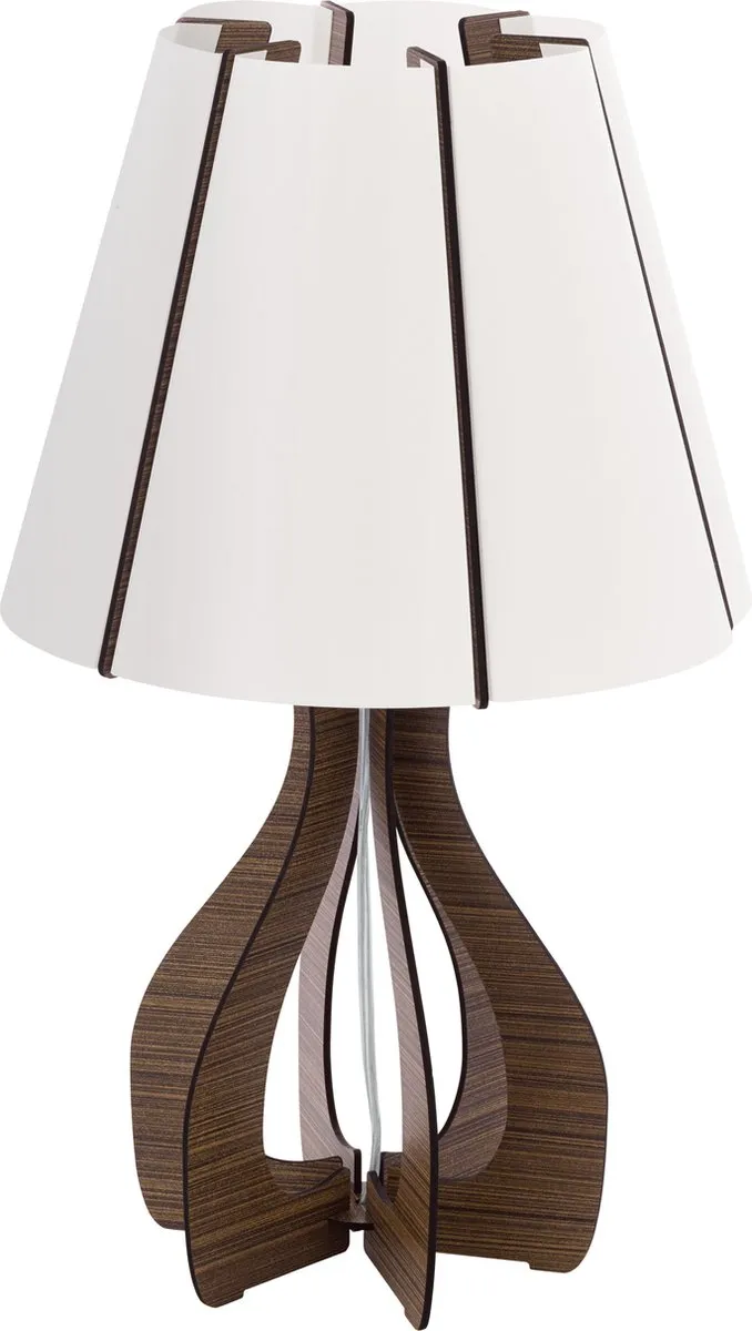 Eglo Cossano Tafellamp - 1 Licht Ø255mm Bruin - afbeelding 6 van 6
