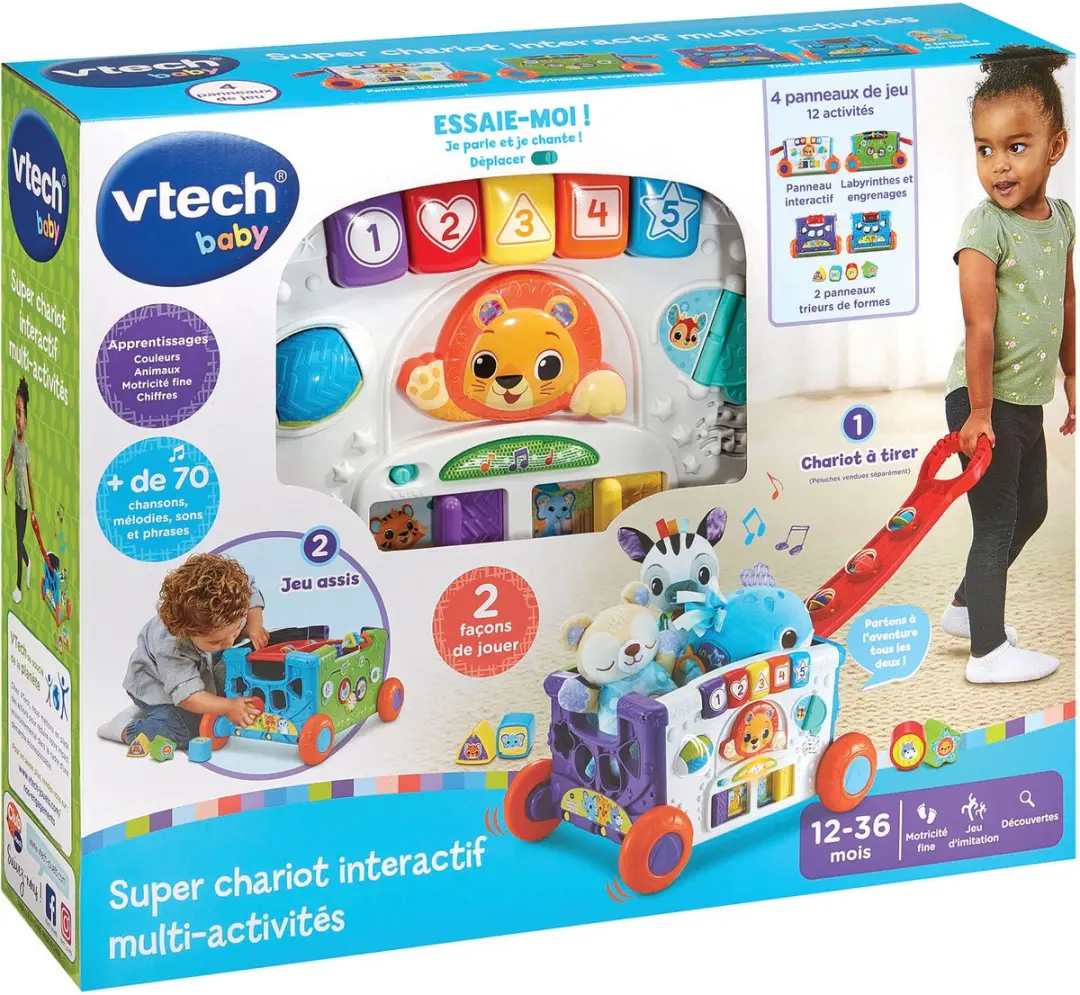 VTech Baby Super Chariot Multi-Activiteiten 80-568505 - Meerkleurig